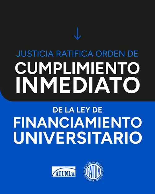 Justicia ratifica orden de cumplimiento inmediato de la Ley de Financiamiento Universitario